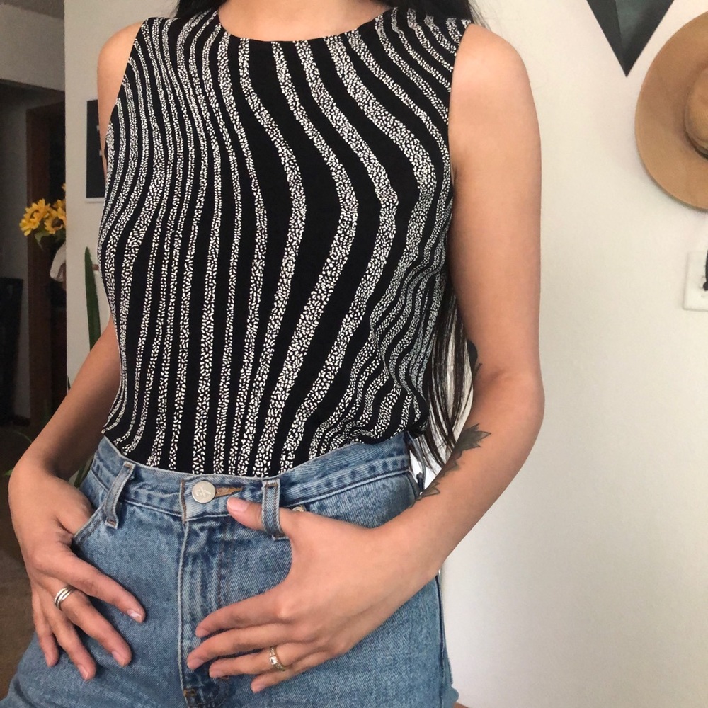 Textured tank top